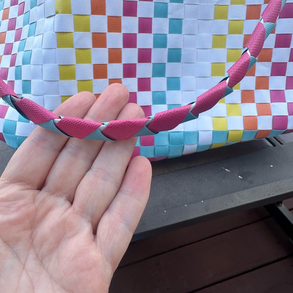 Kate Spade New York Rainbow Woven Tote Women’s EUC - Picture 4 of 7